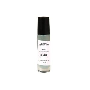 Spirit of Midnight Gems Men's Body Oil All Natural Luxurious Spicy Refined Scent